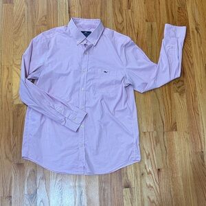 Vineyard Vines Pink Gingham Button Down Shirt